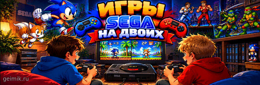 Игры Сега на двоих — играть онлайн бесплатно