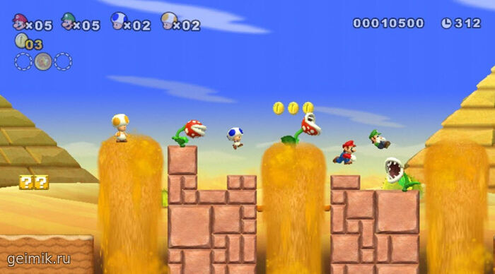 New Super Mario Bros. для Wii (Wii)