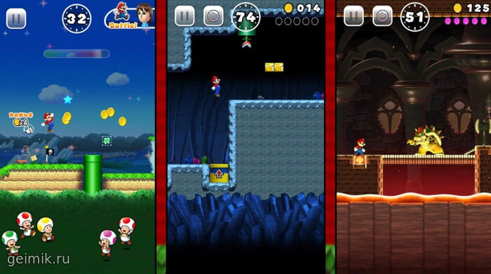 Все игры Super Mario