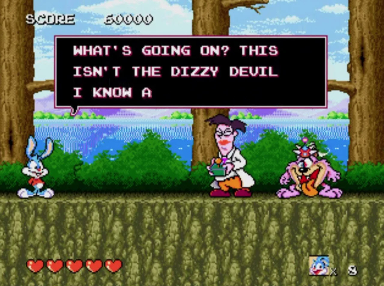 Tiny Toon Adventures - Buster's Hidden Treasure на русском.