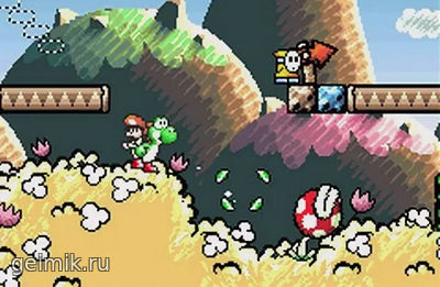 Super Mario Advance 3 Yoshi Island на русском.